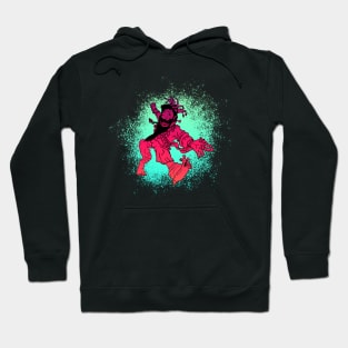 The Deranged King (Crimson on Turquoise ) : A Fantasy Character Hoodie